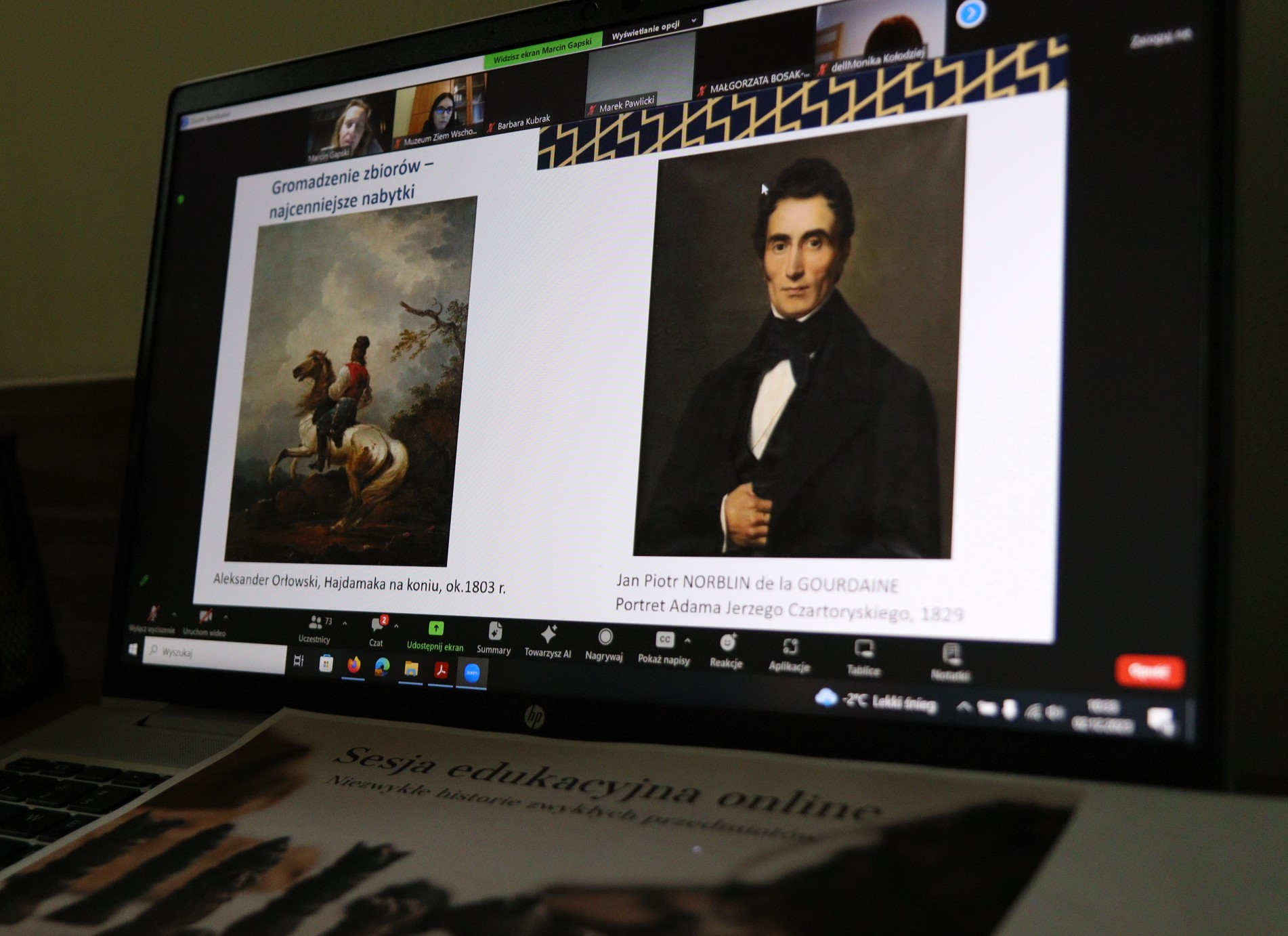Sesja edukacyjna online